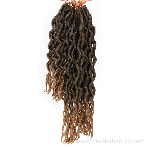 Wavy Faux Locs Ombre Curly Crochet Hair Extensions